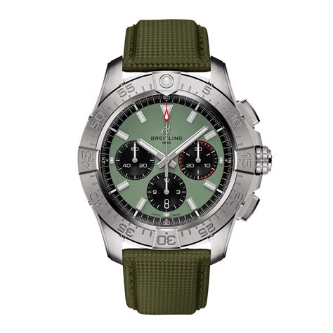 breitling olive green|breitling avenger green.